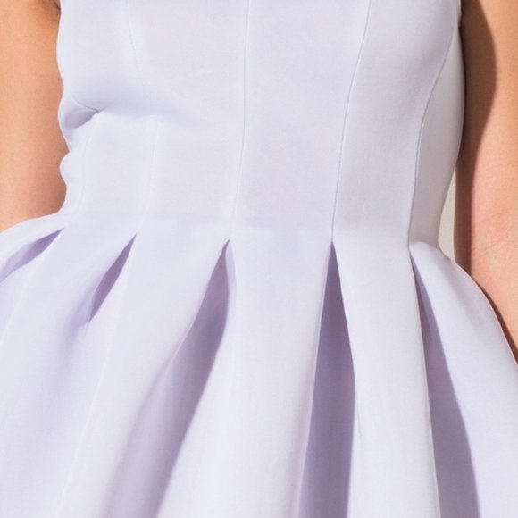 Brand New White Scuba Knit Skater Mini Dress - Picture 2 of 6